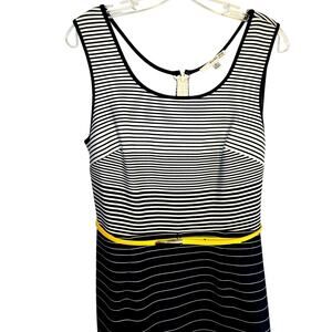 Studio 10 Women's 10 Belted Sleeveless Sun Dress Miss Size Medium M